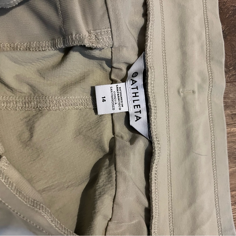 Athleta Tan Trekkie North Jogger Pants with Adjustable Waistband - Picture 4 of 5